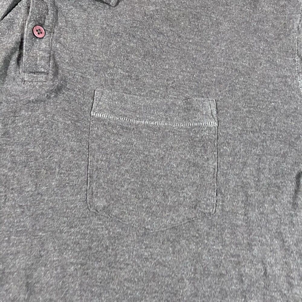 PrAna Long Sleeve Brown Polo Shirt Chest Pocket Men's Size Large - Picture 6 of 11